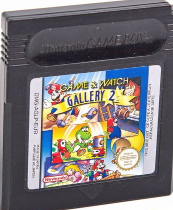 Game & Watch Gallery 2 GameBoy Color UNBOXED (Worn Sticker)