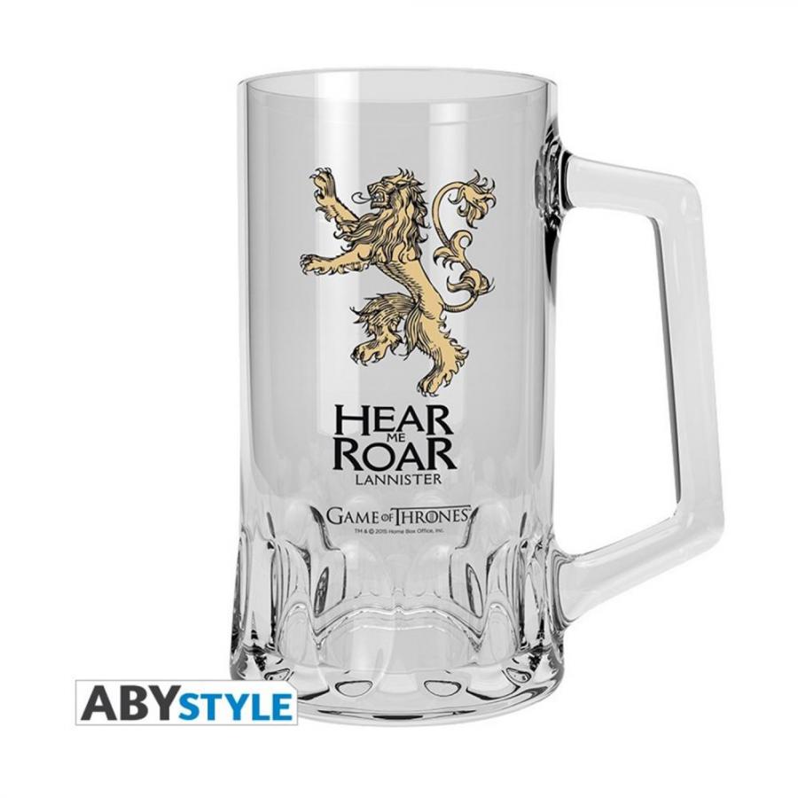 Abysse Game of Thrones - Lannister Hear Me Roar Beer Glass (ABYVER020)