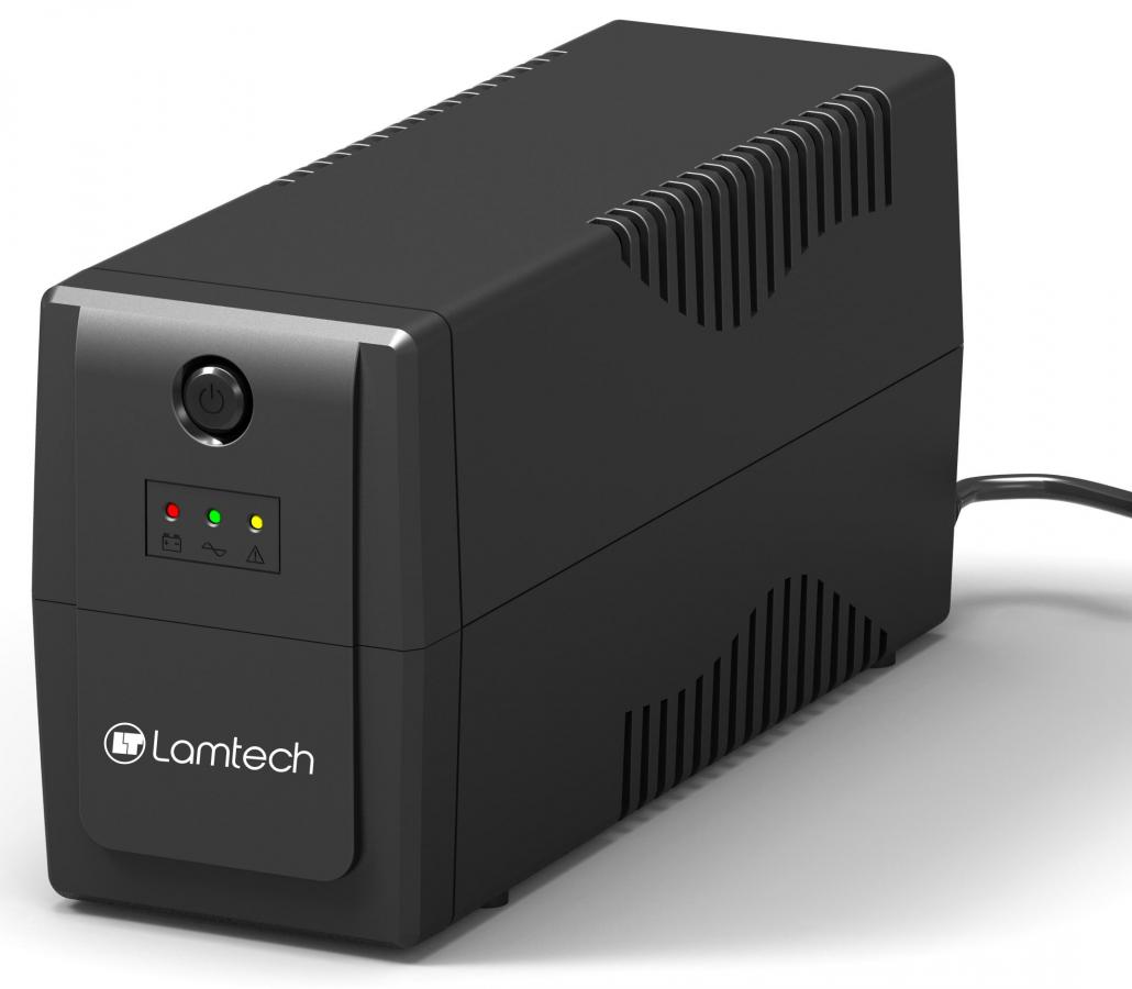LAMTECH UPS WITH AVR 650V,CPU 12V7AH 2 SCHUKO SOCKET