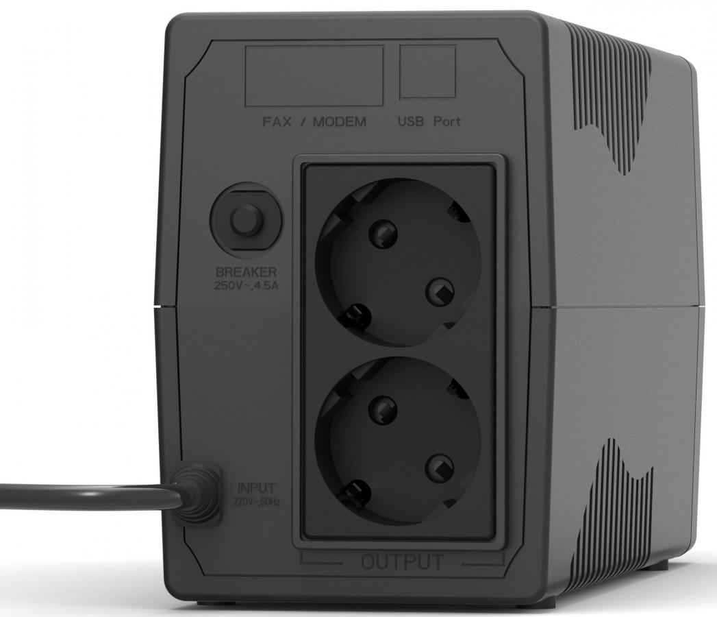 LAMTECH UPS WITH AVR 650V,CPU 12V7AH 2 SCHUKO SOCKET