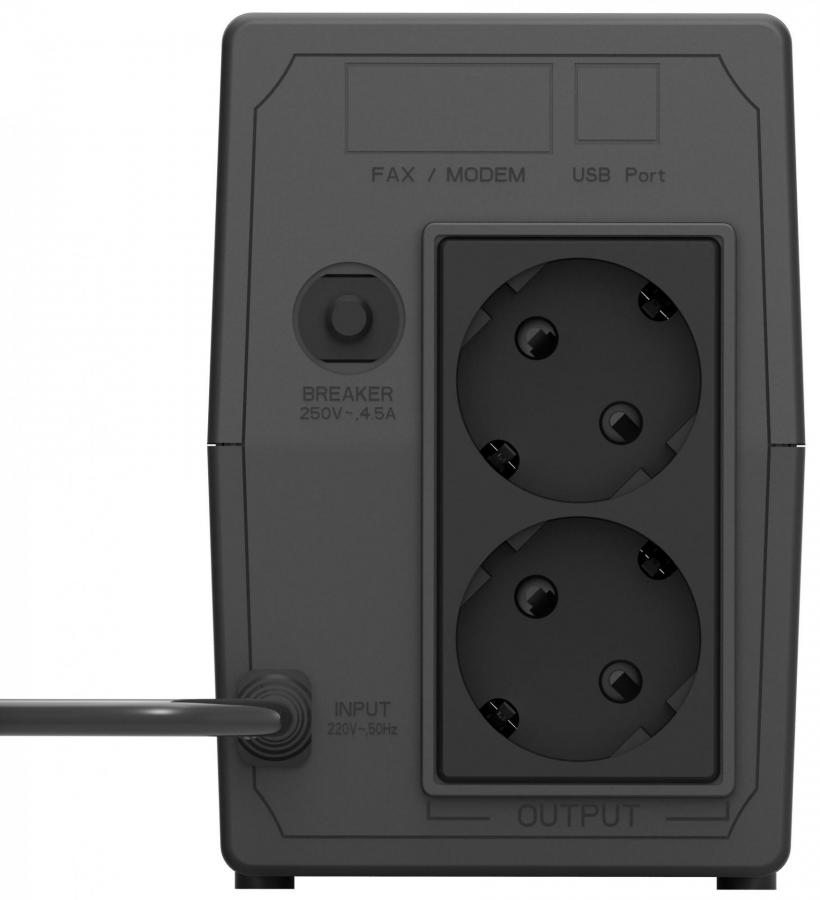 LAMTECH UPS WITH AVR 800V,CPU 12V9AH 2 SCHUKO SOCKET