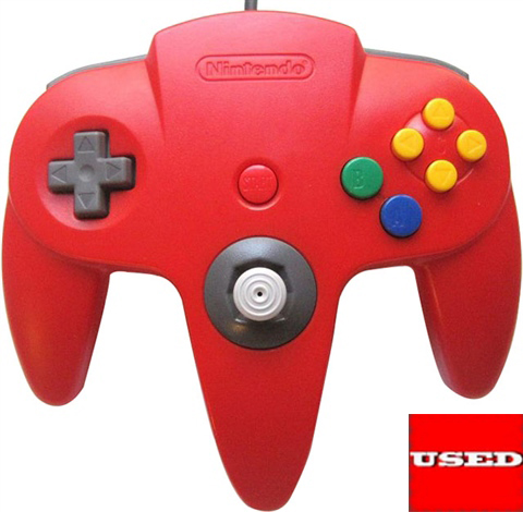 Official Nintendo 64 Red Controller USED (UNBOXED)