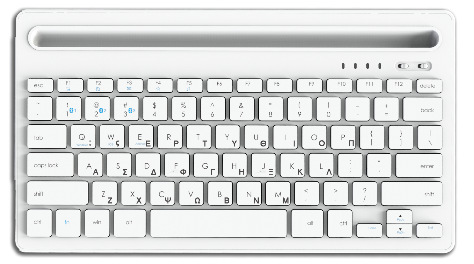 LAMTECH BT 5.0 KEYBOARD WITH IPAD AND MOBILE STAND WHITE