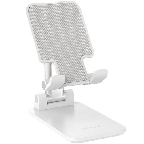 LAMTECH 2IN1 FOLDING DESKTOP STAND FOR SMARTPHONES AND TABLETS WHITE