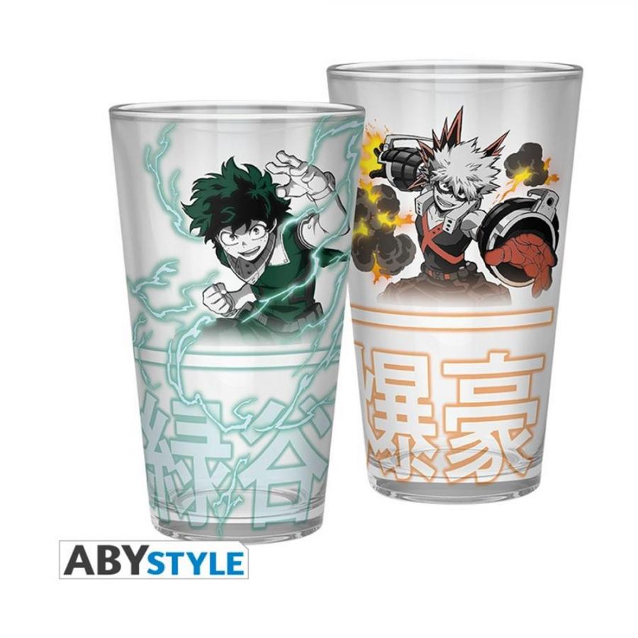 Abysse My Hero Academia - Izuku & Bakugo 400ml Large Glass (ABYVER152)