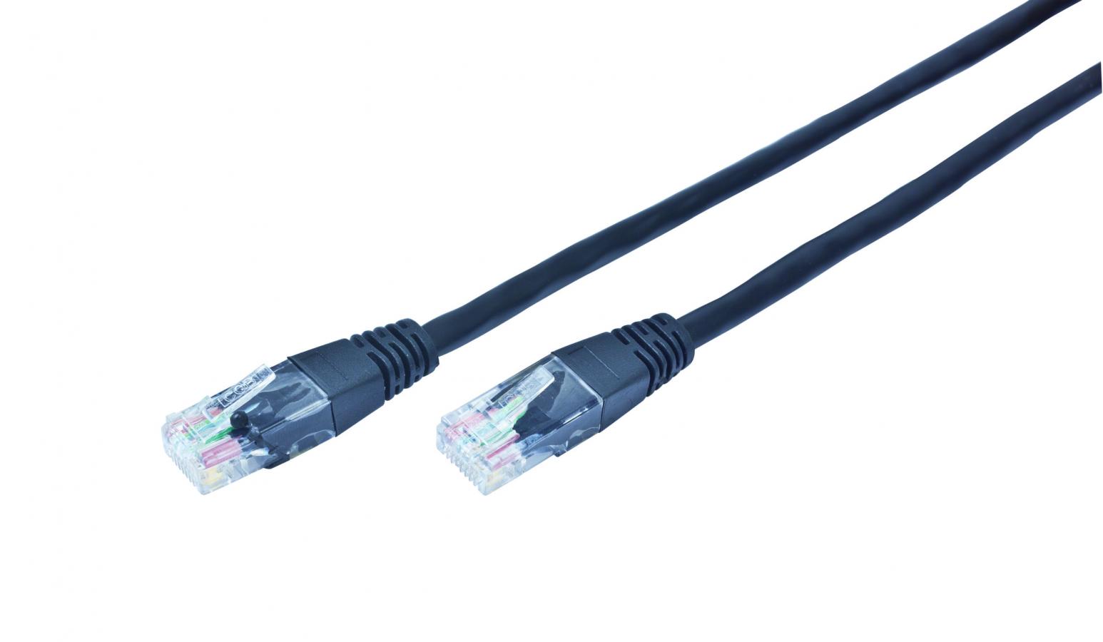CABLEXPERT UTP PATCH CORD CAT5e BLACK 3M