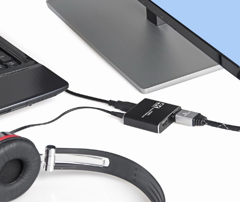 CABLEXPERT USB HDMI GRABBER 4K PASS-THROUGH HDMI