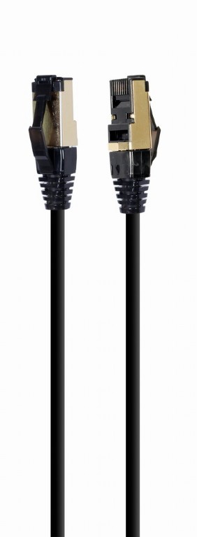 CABLEXPERT S/FTP CAT. 8 LSZH PATCH CORD BLACK 0.25M