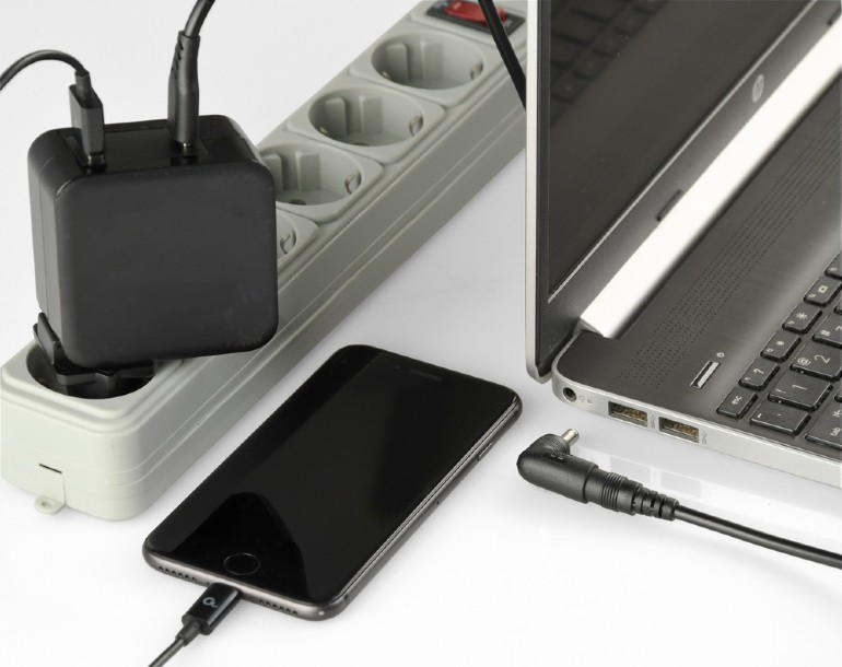GEMBIRD UNIVERSAL 60W USB TYPE-C PD LAPTOP CHARGER 10 TIPS