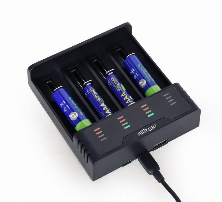 ENERGENIE NI-MH + LI-ION FAST BATTERY CHARGER BLACK
