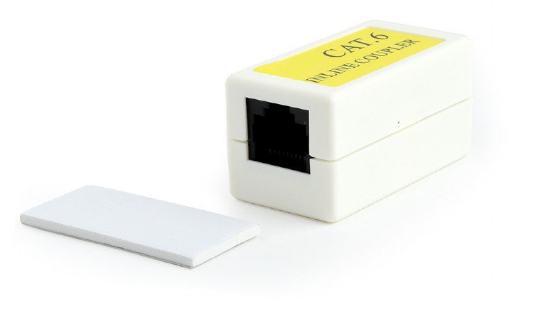 CABLEXPERT CAT6 LAN COUPLER WHITE