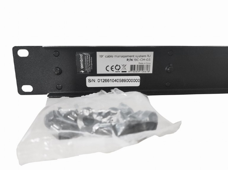 GEMBIRD 19' CABLE MANAGEMENT SYSTEM 1U