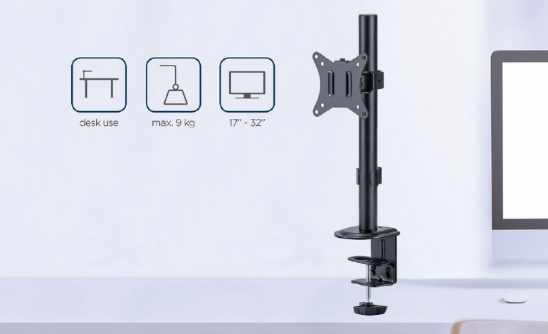 GEMBIRD DESK MOUNTED SINGLE MONITOR ARM 17'-32'