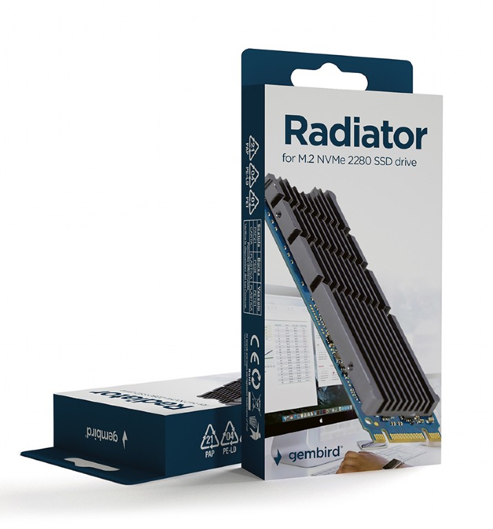 GEMBIRD RADIATOR FOR M.2 NVMe 2280 SSD DRIVE