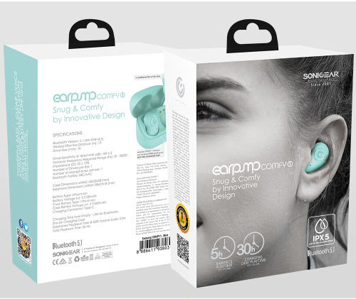 SONICGEAR EARPUMP TWS COMFY 1 MINT