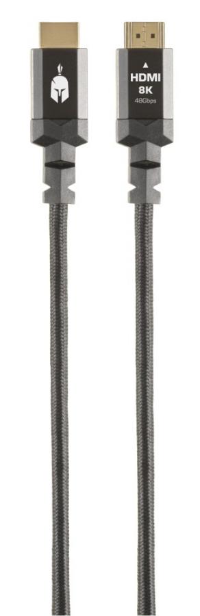 Spartan Gear - HDMI 2.1 Cable (length: 1,5m - Aluminum with gold plated plugs)
