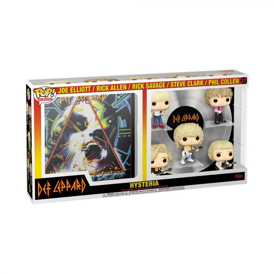 Funko Pop! Deluxe Albums: Def Leppard - Joe Elliott, Rick Allen, Rick Savage, Steve Clark  Phil Collen (Hysteria Tour 1987) (Special Edition) #37 Vinyl Figure