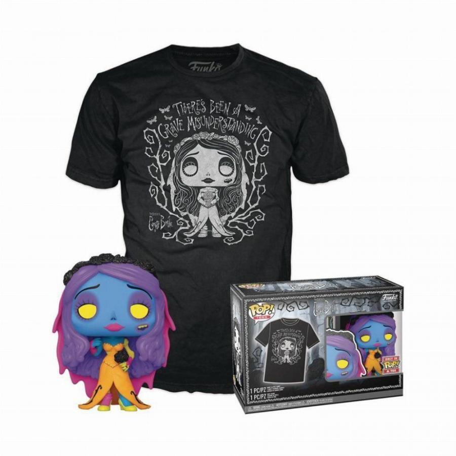 Funko Pop!  Tee (Adult): Corpse Bride - Emily (Blacklight) Vinyl Figure and T-Shirt (S)