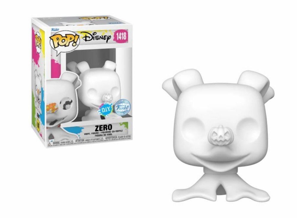 Funko Pop! Disney: The Nightmare Before Christmas - Zero (DIY) (White) (Special Edition) #1418 Vinyl Figure