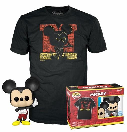 Funko Pop!  Tees (Adult): Disney - Mickey Mouse (Diamond Collection) (Special Edition) Vinyl Figure  T-Shirt (M)