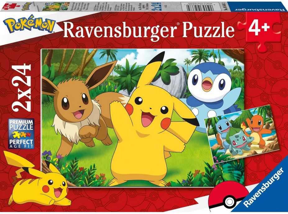 Ravensburger Puzzle: Pokemon Pikachu and Pals (2x24pcs) (05668)
