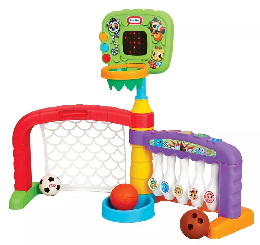 Little Tikes: Learn  Play - 3-in-1 Sports Zone (Basketball / Soccer / Bowling) (643224P1E4C)