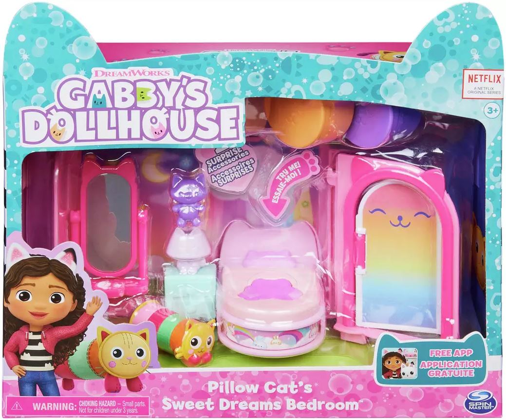 Spin Master Gabbys Dollhouse: Deluxe Room Set - Bedroom  (6062037)