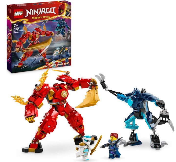 LEGO® NINJAGO®: Kai’s Elemental Fire Mech Toy (71808)