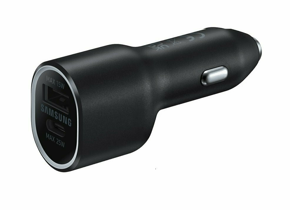 SAMSUNG USB AND TYPE-C PD40W CAR CHARGER BLACK