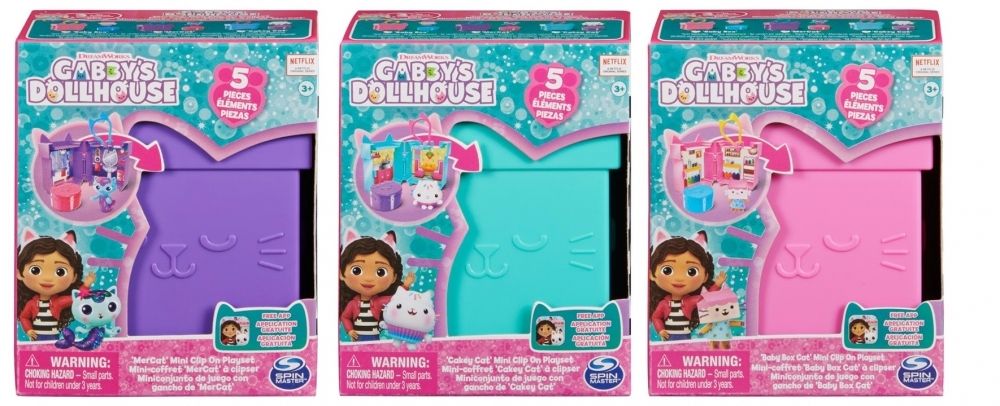 Spin Master Gabbys Dollhouse: Mini Clip On Playset (Random) (6065945)