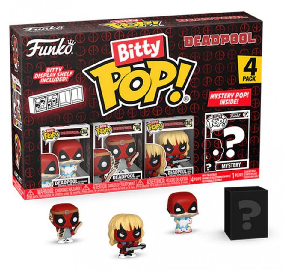 Funko Bitty Pop! 4-Pack: Deadpool - Sleepover Vinyl Figures