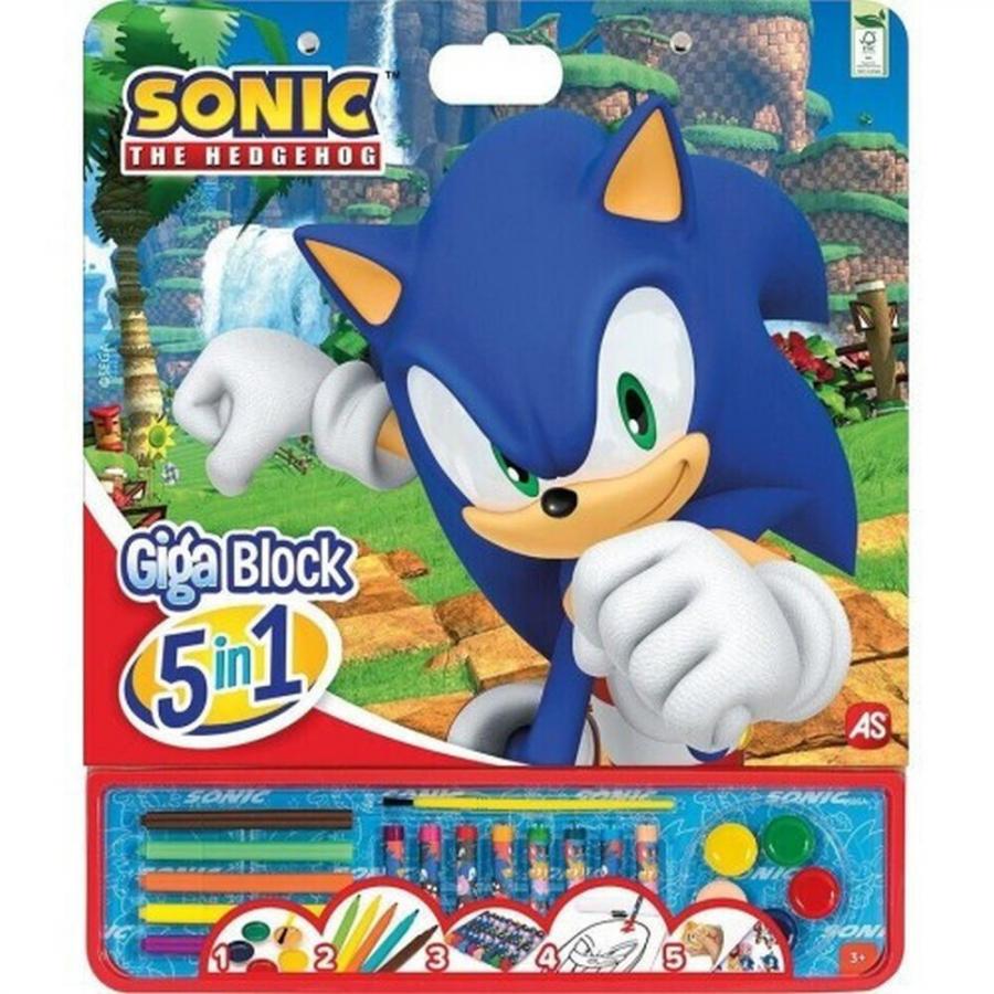 AS Σετ Ζωγραφικής Giga Block 5 In 1 Sonic The Hedgehog (1023-62748)