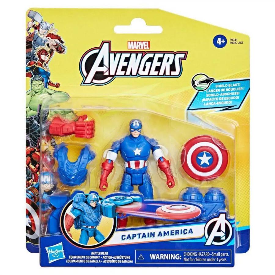 Hasbro Avengers 4In Captain America Battle Gear Figure (F9341)