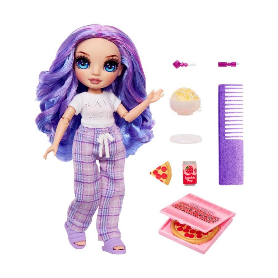 MGA Rainbow High Junior High Pj Party Κούκλα - Violet Purple (503705)