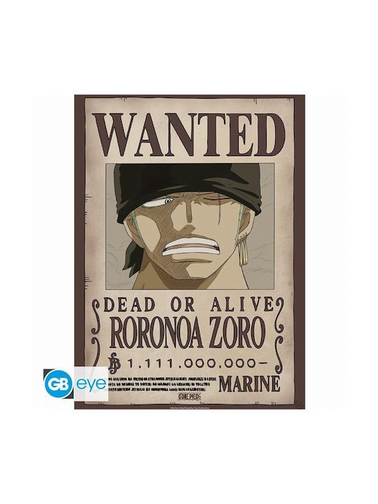 Abysse One Piece - Wanted Zoro Wano Poster Chibi (52x38cm) (GBYDCO624)