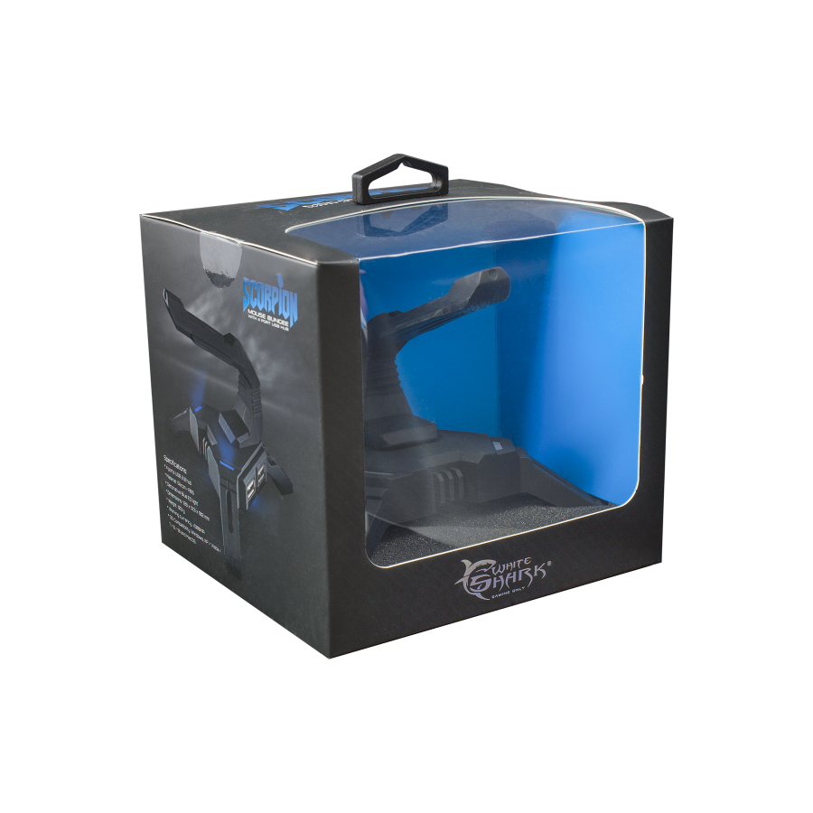 WHITE SHARK GAMING MOUSEHOLDER AND USB HUB SCORPION