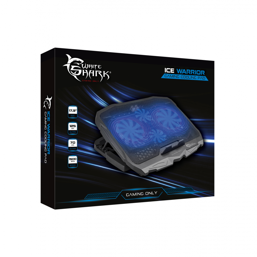 WHITE SHARK COOLING PAD ICE WARRIOR 4 FANS