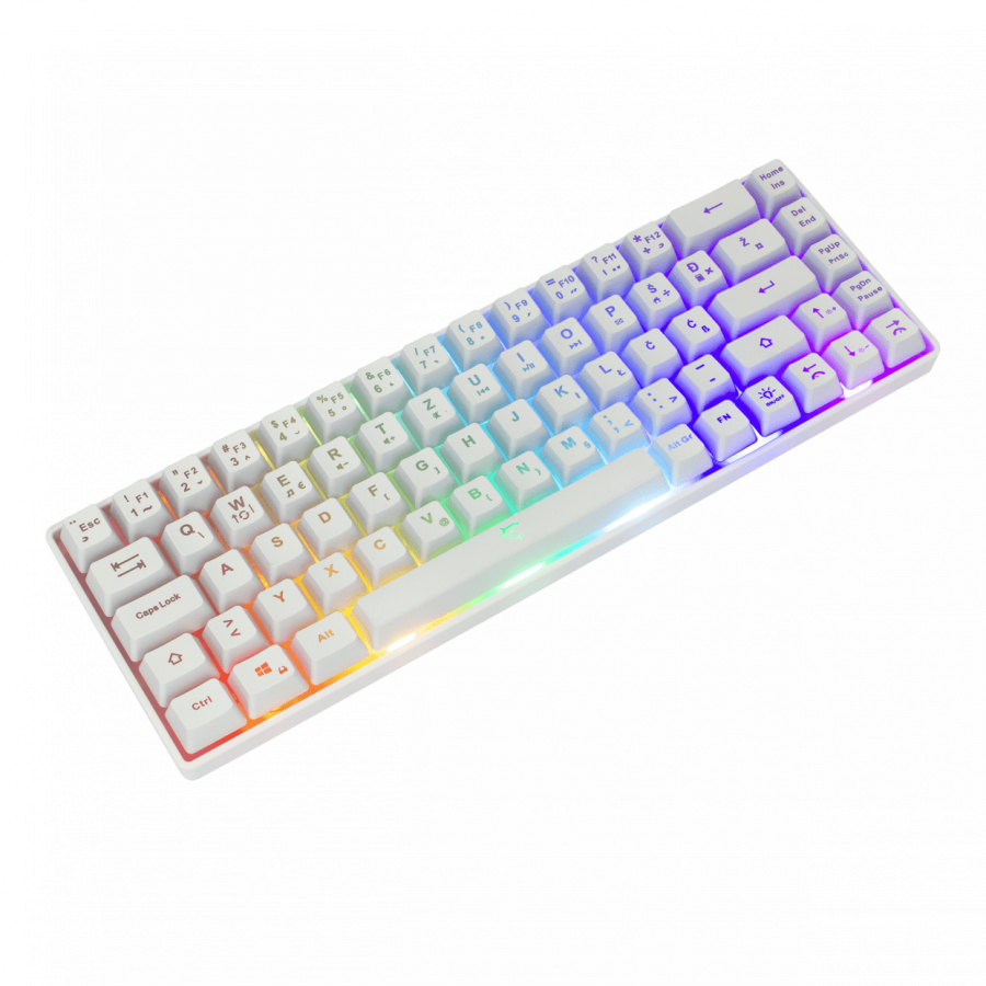 WHITE SHARK RGB GAMING MEMBRANE KEYBOARD RONIN WHITE