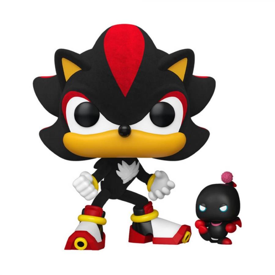 Funko Pop! Games: Sonic The Hedgehog - Shadow with Dark Chao (Flocked) (Special Edition) #1151 Vinyl Figure