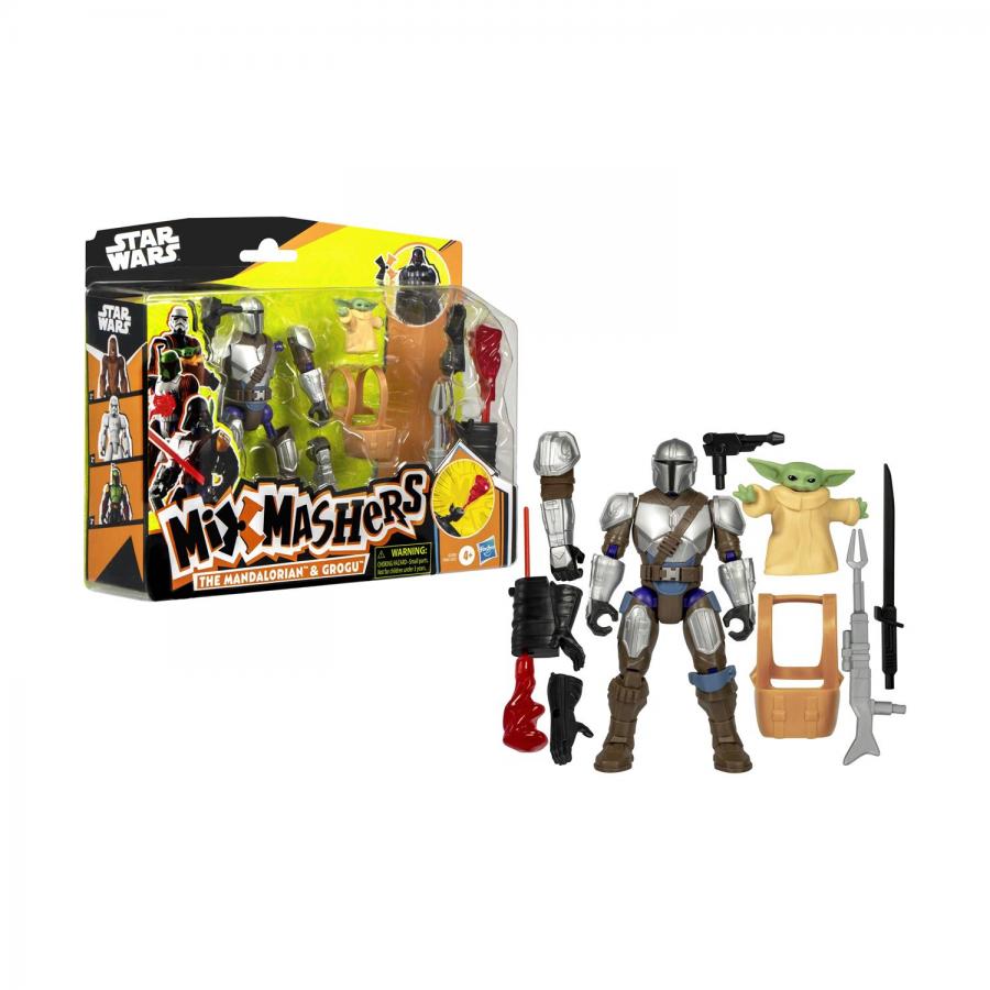 Hasbro Starwars: Mixmashers Deluxe Figures - Mando and Grogu (G0300)