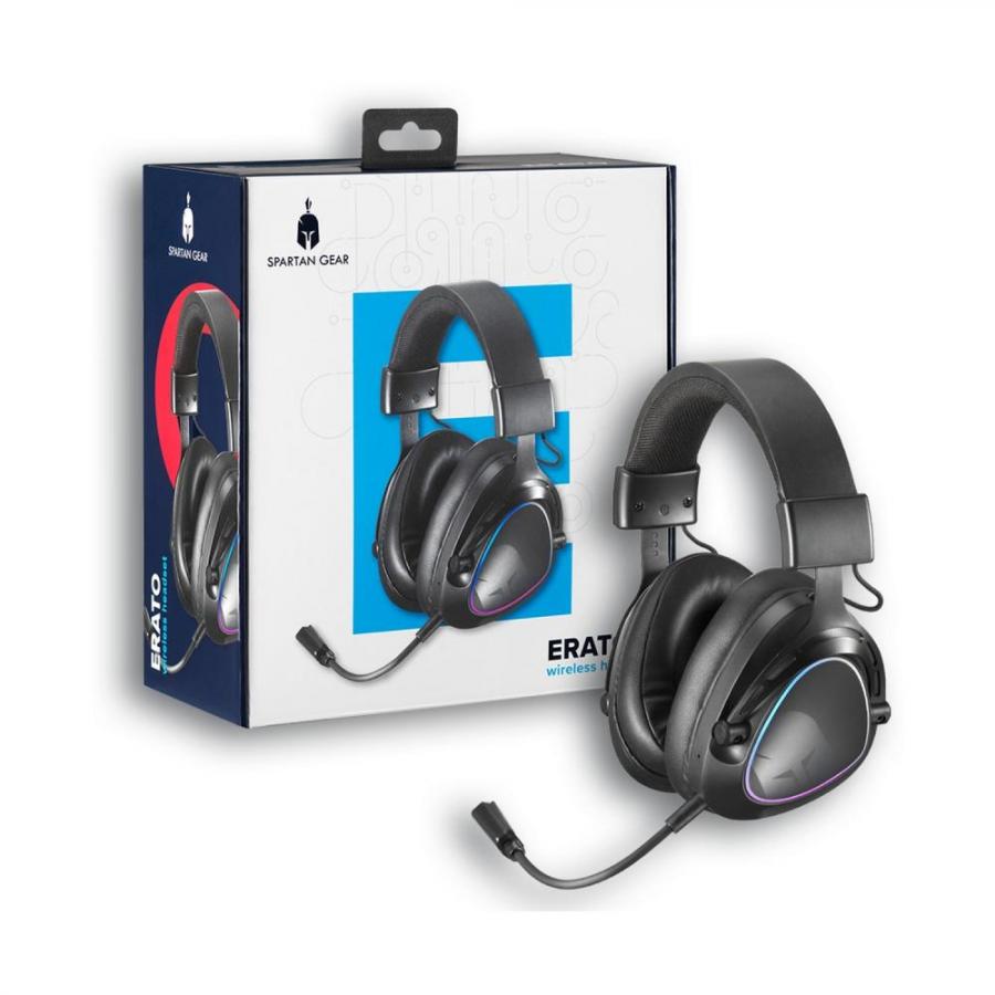 Spartan Gear - Erato Wireless Headset (compatible with PC, playstation 4, playstation 5, switch, switch 2) (color: Black)