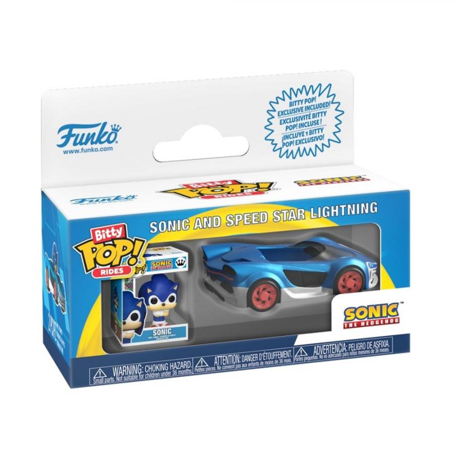 Funko Bitty Pop! Rides: Sonic The Hhedgehog - Sonic and Speed Star Lightning Vinyl Figures