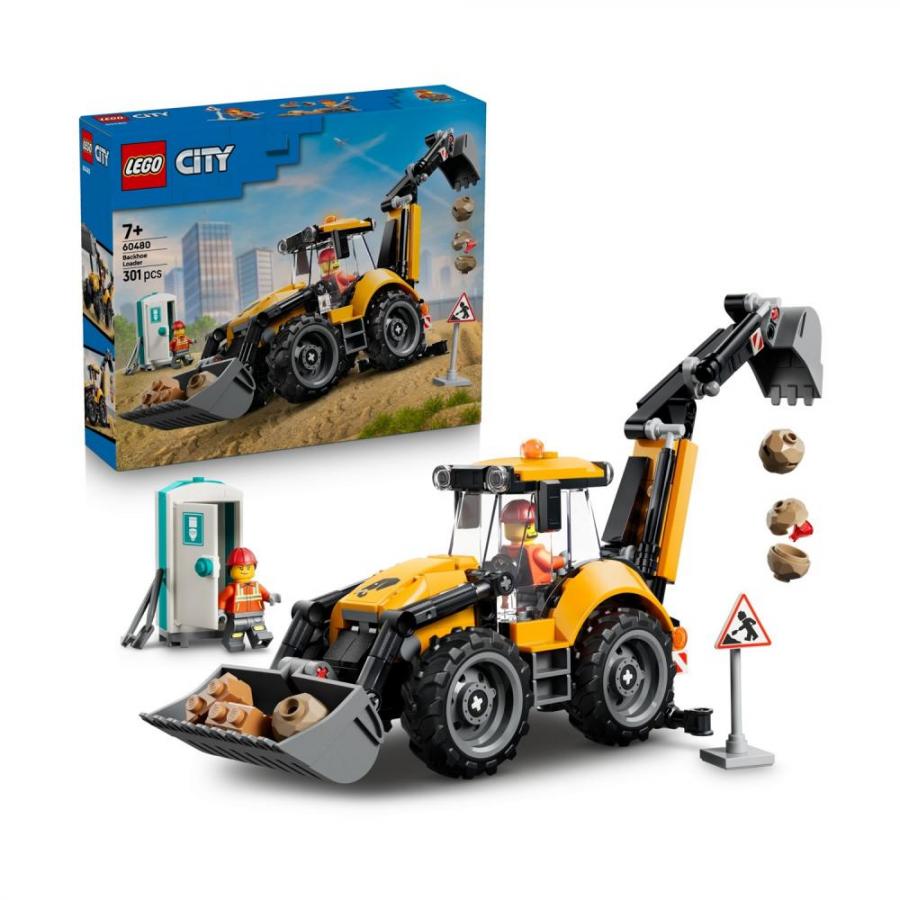 LEGO City: Yellow Backhoe Loader (60480)