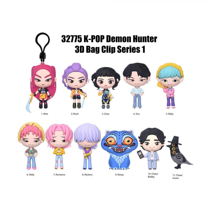 Monogram: K-Pop Demon Hunters -3D Foam Bag Clip Figure (Blind Bag/Random) (Series1) (32775)