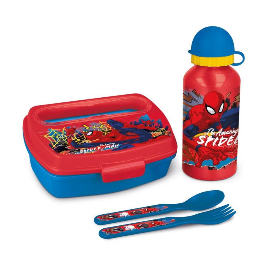 Stor: Spiderman - Moving Target 4 Pcs Urban Back to school Set In Gift Box (83563)