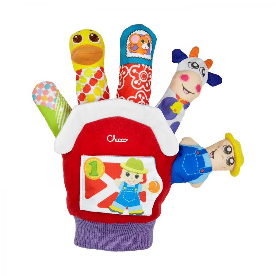 Chicco Παιχνίδια Drop Baby Sense & Focus: Γάντι/Δάχτυλο Μαριονέτες (Y03-07651-00)