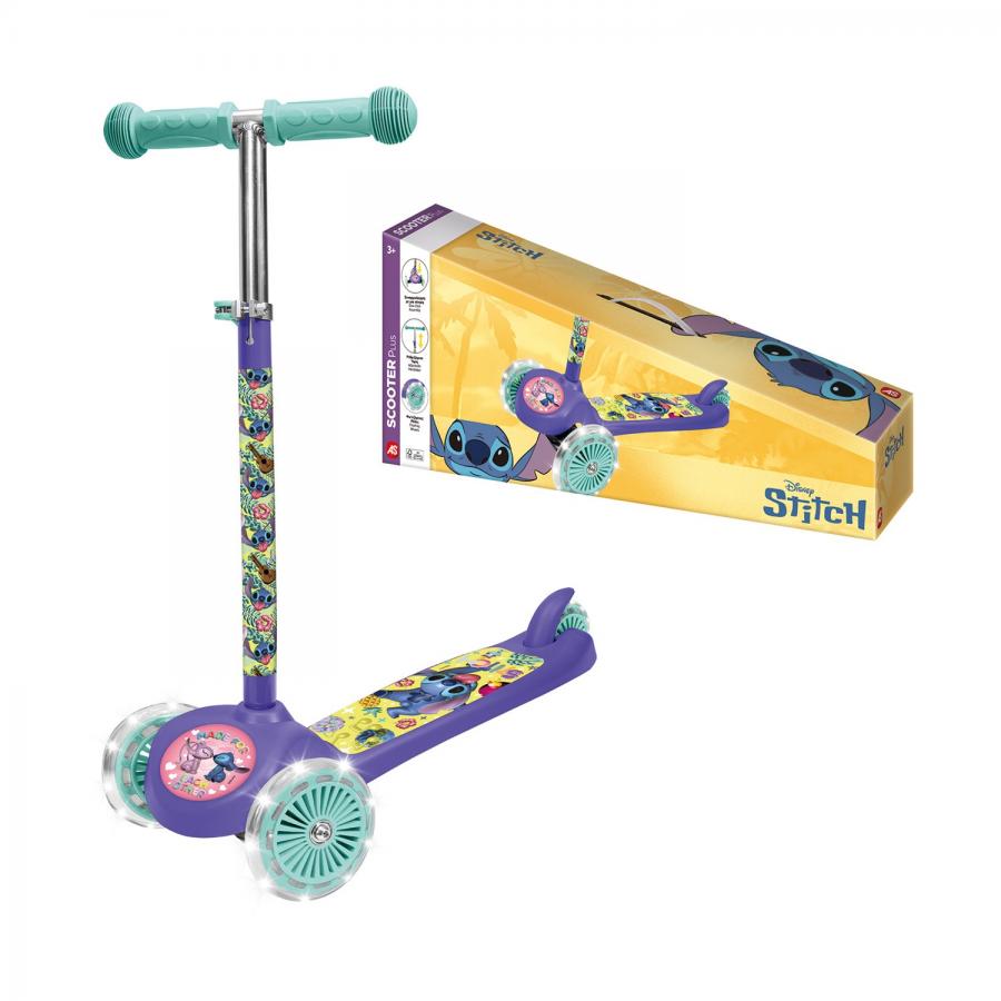 AS Outdoor: Wheels - Scooter Plus Stitch με Φωτιζόμενες Ρόδες (5004-50277)