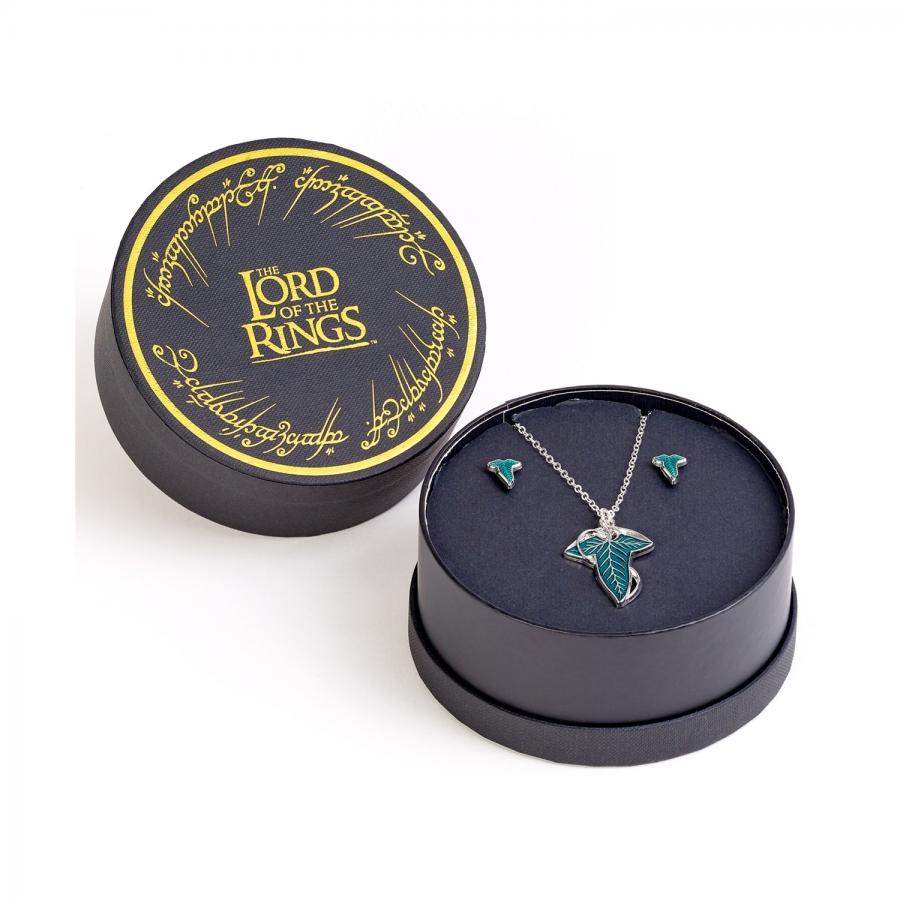 Carat Shop The Lord of The Rings -  Leaf of Lorien Earrings and Necklace Gift Set (LRGS0001)