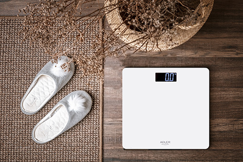 ADLER ELECTRIC BATHROOM SCALE WHITE
