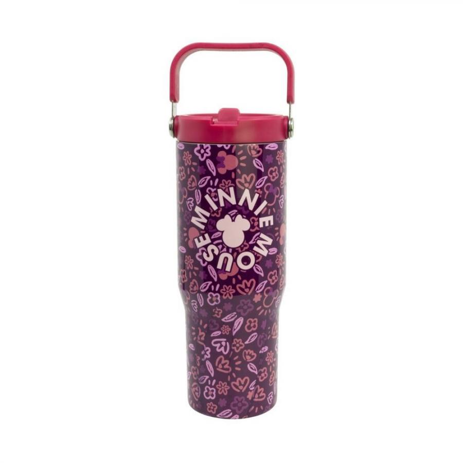 Stor: Minnie Mouse - Cheery Licious Insulated Stainless Steel Tubler with Handle (860ml) (31410)